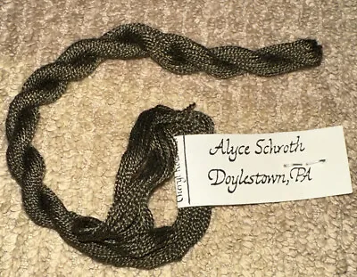 Vintage Alyce Schroth Hand Dyed Spun Silk 20yds Hunter Green Embroidery Floss • $9.97