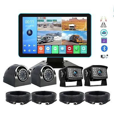 4K RV Backup Camera System 9  Monitor For Truck Bus Rear Side View DVR Recording • $229