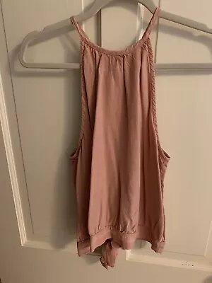 Bella Dahl Rose Button Back Halter Blouse Size Medium • $80