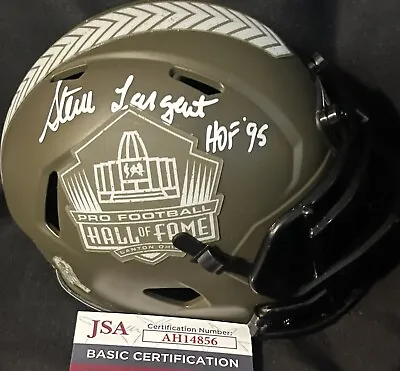 Seattle Seahawks Steve Largent Signed Hof Salute To Service Mini Helmet JSA Cert • $99.99