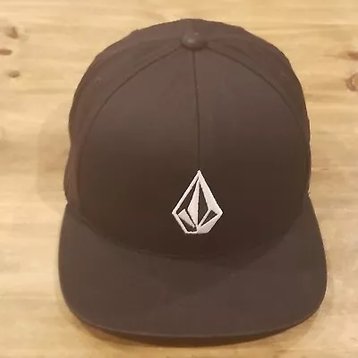 Volcom Hat Cap Snapback Black White Logo One Size Adjustable • $15.16