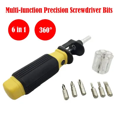 $16.99 • Buy Bit 360 6-in-1 Twist Flexible Screwdriver Precision Repair Screw Hand Tools Set