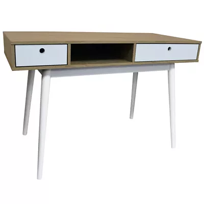 WATSONS  2 Drawer Office Computer Desk  Dressing Table  Oak  White OF8509W • £59.99