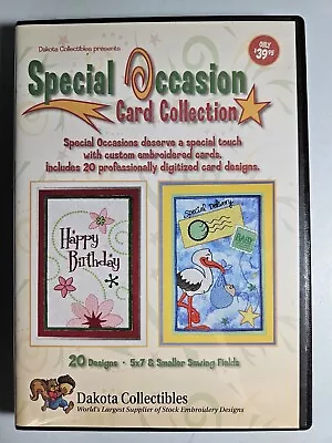 Dakota Collectibles Special Occasion Card Collection Machine Embroidery #970320 • $9.95