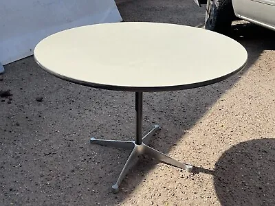 Eames Herman Miller Aluminum Group Table 42” Round Conference Dining  REVISED  • $400