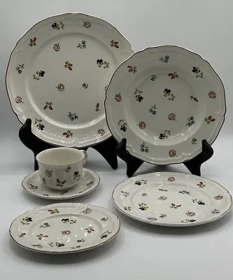 Vintage Villeroy & Boch Porcelain Dinner Service For 8 Complete Petite Fleur • $475