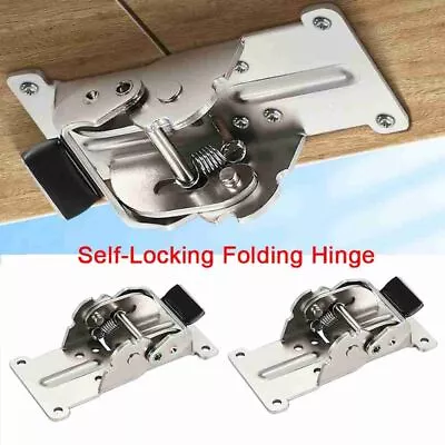 Table Leg Fittings Support Frame Self-Locking Folding Hinge Fold Feet Hinges • £4.39