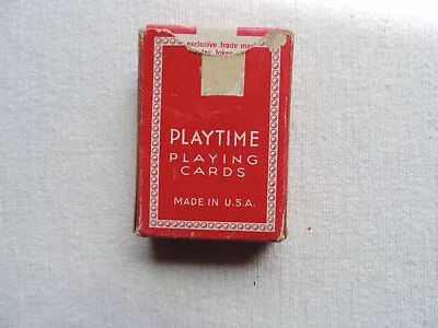 Vintage Playtime Miniature Playing Cards Full Deck One Joker • $7.50