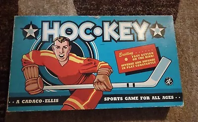 ORIGINAL Vintage 1958 Cadaco Hockey Board Game • $32.99