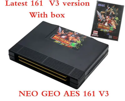 Video Gaming Cartridge 161 In 1 JAMMA Multi Game For SNK NEO GEO AES Console  V3 • £114