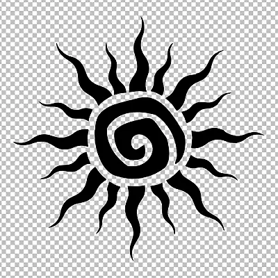 Abstract Tribal Sun Car Truck Tumbler Vinyl Decal Sticker • $2.99