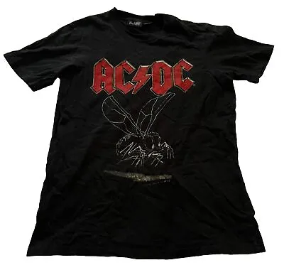 ACDC T-SHIRT MEDIUM 2019 Fly On The Wall Tour 1985 USA North America Vintage • $18