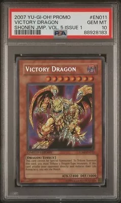 2007 EN011 Victory Dragon Secret Rare Yu-Gi-Oh! Card PSA 10 Gem Mint • $300