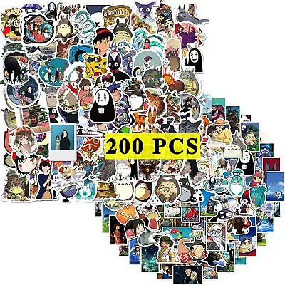 Miyazaki Anime Stickers (200Pcs) Cartoon Anime Stickers Merchandise Gifts For Pa • $16