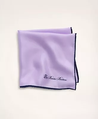 Brooks Brothers Purple Pocket Square/Handkerchief/Hanky Silk New MSRP $29.50 • $12.99