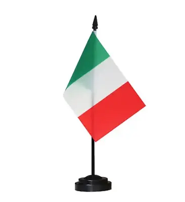 3PCS 10x15 Italy Italian Flag Desk Set Table Wooden Stick Base Premium Polyester • $24