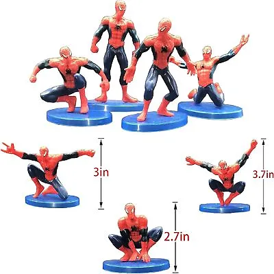 Cake Scene Birthday Decorations Spiderman Toppers STAND UP Figure Decoration • £5.59