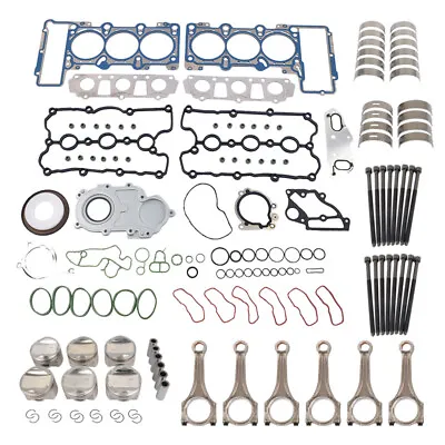 $588 • Buy Engine Rebuild Kit Pistons & Rods Fits Audi A4 A5 A6 Q5 Q7 3.0 TFSI V6 2011-2018