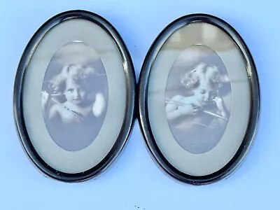 Vintage Ornate Double Oval Picture Photo Frame Antique • $24.99