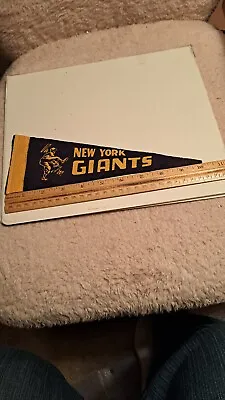 New York Giants Pennant 1950s Felt 10 X 3 5/8  Baseball Vintage Sports Rare Good • $45