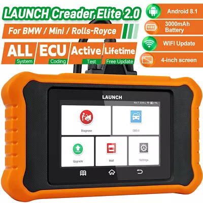 LAUNCH Elite 2.0 For BMW Bidirectional OBD2 Scanner Car Diagnostic ECU Coding • $129