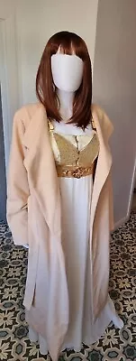 £0.99 • Buy Missguided Tall Maxi Lenght Camel Wool Look Coat Size Uk 12 Elegant Peach Colour