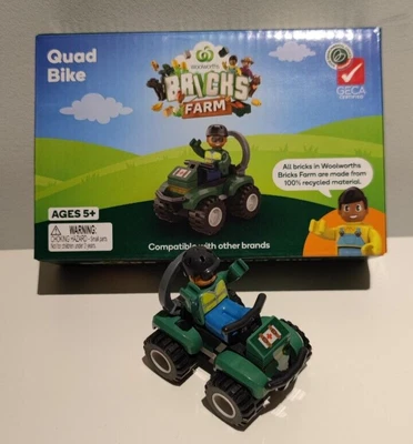 $19.20 • Buy Woolworths Bricks Farm Quad Bike