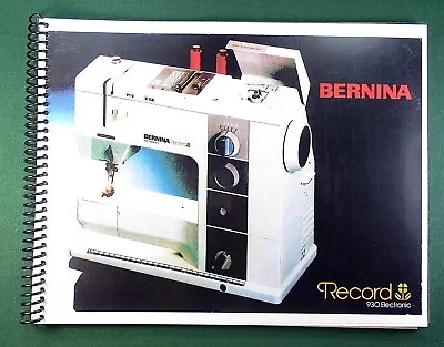 Bernina Record 930 Instruction Manual: 26 Pages & Protective Covers! • $18.75