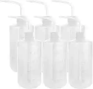  6pcs 500ml Plastic Safety Wash Bottles Lab Squeeze Bottle LDPE Squirt Bottle  • $29.23