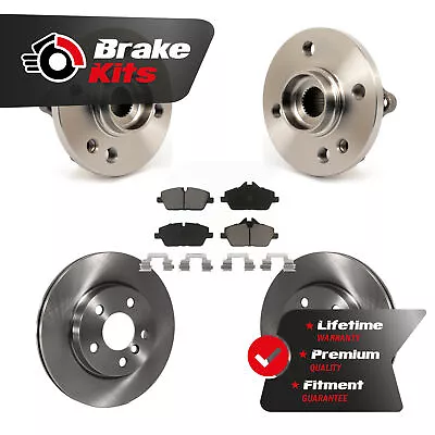 Front Hub Bearing Disc Brake Rotor Pad Kit For 2014-2015 Mini Cooper Convertible • $167.39