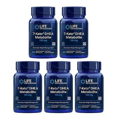 Life Extension 7-Keto DHEA Metabolite 100mg Healthy Body Weight 60 Capsule 5Pack • $149.99