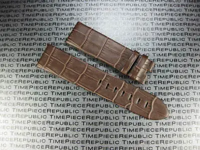 22mm Alligator Grain Leather Strap Brown Watch Band Timewalker For MONTBLANC X1 • $36.99