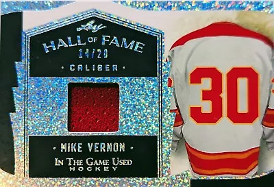 🔥#/20 MIKE VERNON RELIC 2022-23 Leaf In The Game Used ITG HALL OF FAME CGY DET • $19.99