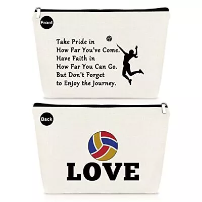 Volleyball Gifts Volleyball Lover Makeup Bag Gifts For Women Volleyball Team ... • $16.79