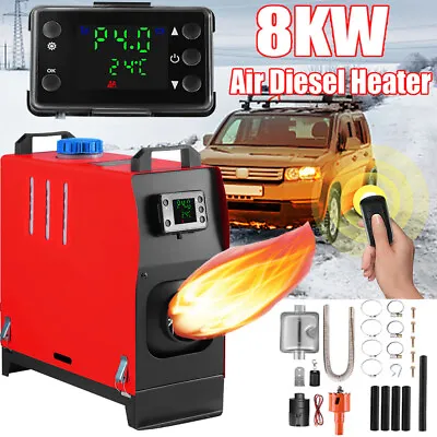 Diesel Air Heater 8KW All-in-One W/ LCD Remote Control Bluetooth Motorhome Truck • $80.75