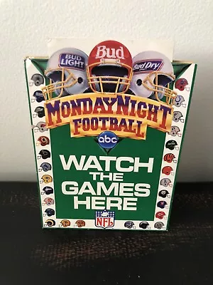 Vintage Budweiser Bud Light Dry NFL MNF Advertising Sign Table Top Sign • $9.99