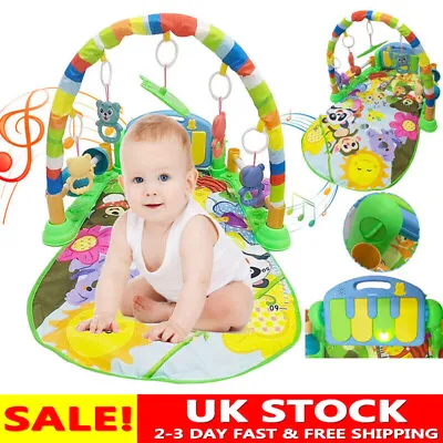 Baby Gym Play Mat Fitness Music Fun Lay Activity Toy Playmat Piano Boys Girls UK • £20.99