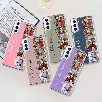 Personalised Photo Soft Phone Case Cover For Samsung Galaxy S23 A04S A34 A14 A54 • £6.95