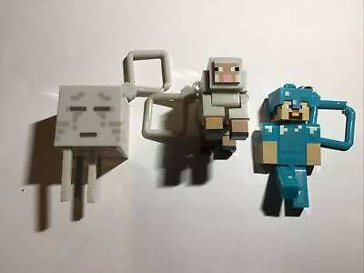 Minecraft Keychains Steve White Sheep Gas • $14.99