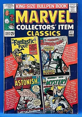 Marvel Collectors’ Item Classics #1 (1965) FF Spider-Man Thor Hulk - VG/FN • $39.97