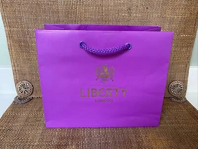 Liberty London Purple Small Paper Carry Gift Bag • £2.99