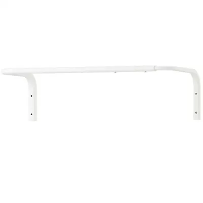 IKEA MULIG White Wall-Mounted Clothes Rail Bar/Towel Hanging Rack (60-90cm) New • £12.03