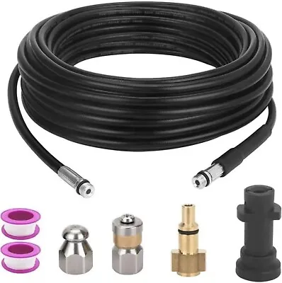 Pressure Washer Drain Pipe Hose Cleaning Kit For Karcher K2-K7 Series 180 Bar • £29.87