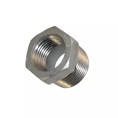 SS 304 3/4  Male To 1/2  Female NPT Threaded Reducing Bush Adapter Pipe Reducer • $3.29