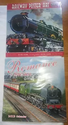 2 X National Railway Museum Railway Poster Art Calendar 2012 Transport Free P&P • £18.85