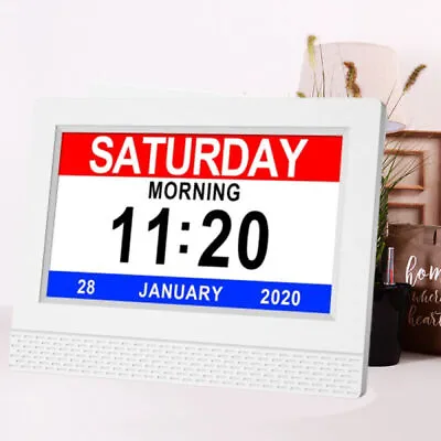 2024 NEW LCD Digital Alarm Clock Calendar Datetime Memory Loss Dementia Elderly • £30.49