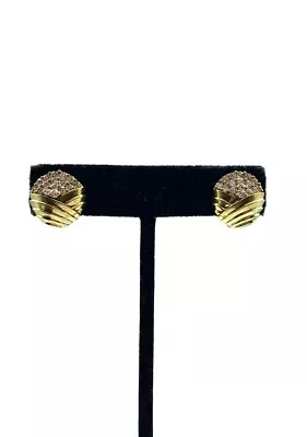 $2499 • Buy Jose Hess 1.00 Ctw Diamond Layered Circle Earrings In 18K
