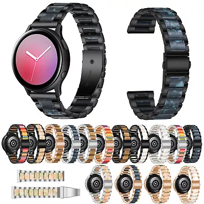 20 22mm Stainless Steel Resin Strap For Samsung Galaxy Watch3 4 5 6pro Watchband • $25.51