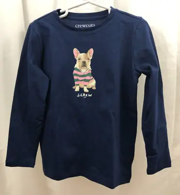 Girl's J Crew Crew Cuts T Shirt 4 - 5  NWT French Bulldog • $14.99