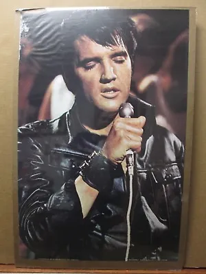 Vintage Poster ELVIS 1970's King Of Rock N Roll Inv#G3346 • $44.97